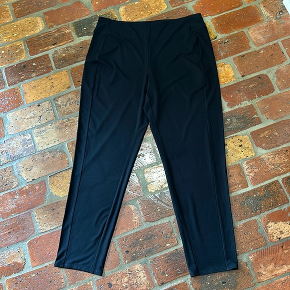 J. Jill NWT Wearever Collection Slim Leg Pull On Knit Pants in Black szL - Picture 3 of 14